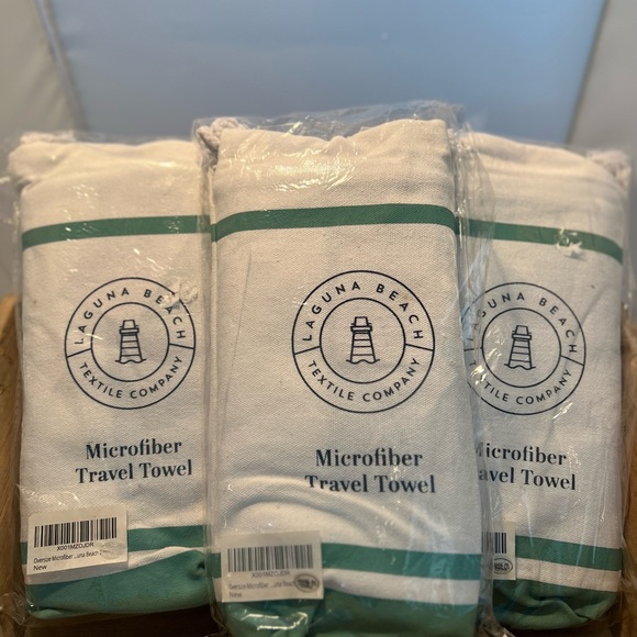 3 Laguna Beach Microfiber towel in bag. - Picture 5 of 5